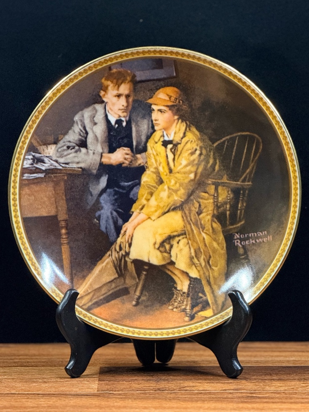 1983 NORMAN ROCKWELL’S Rediscovered Women “Confiding in the Den”